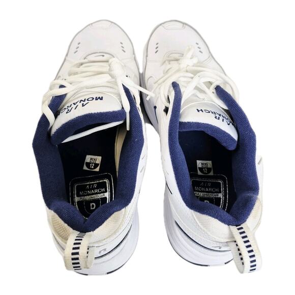 Nike Air Monarch IV 415445-102 Men's 12 White/Metallic Silver Walking Shoes - Picture 8 of 8